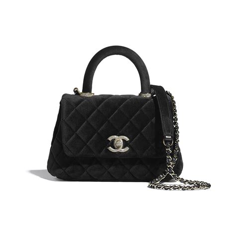 chanel mini sac à rabat avec poignée|Mini sac à rabat avec poignée Veau verni & métal doré .